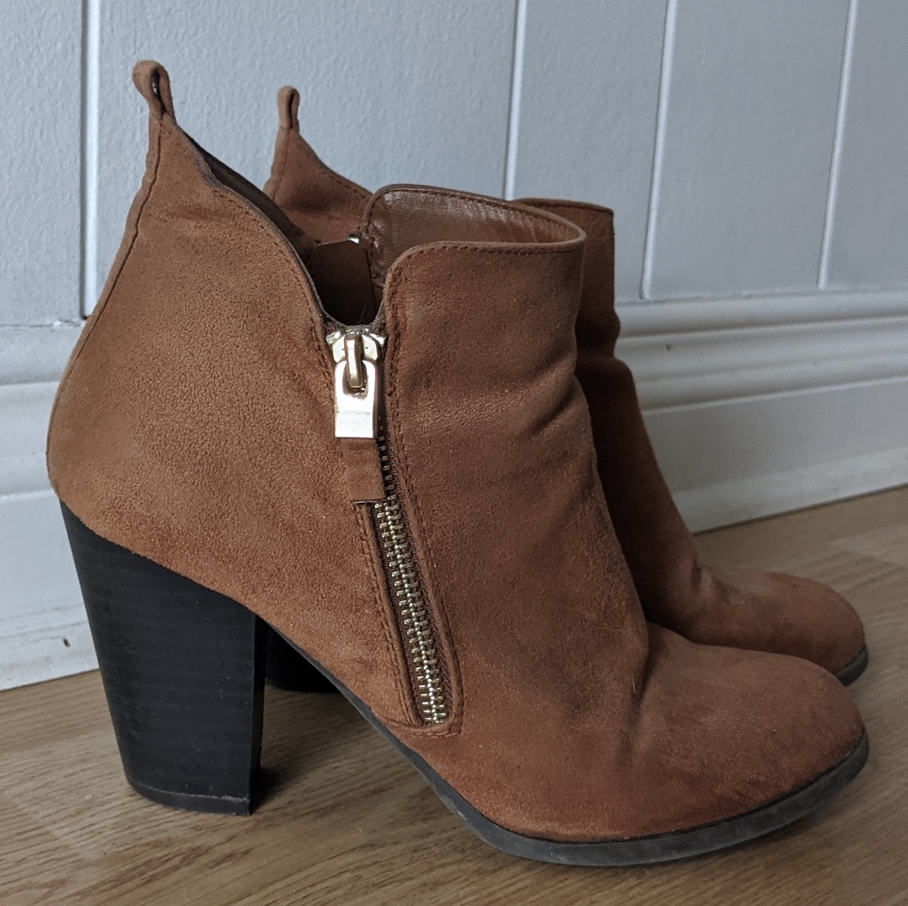 Ankle boots with zipper